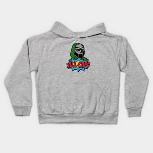 MF DOOM - ALL CAPS Kids Hoodie